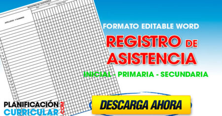 registro de asistencia primaria actualizado Archives | Planificacion  Curricular