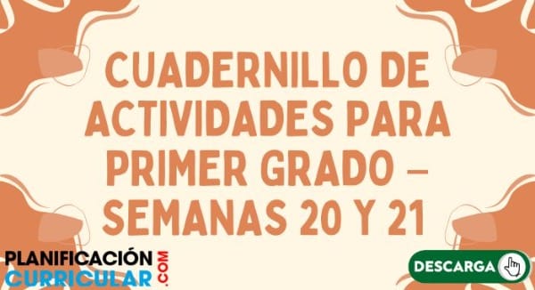 Cuadernillo de actividades primer grado semanas 20 y 21