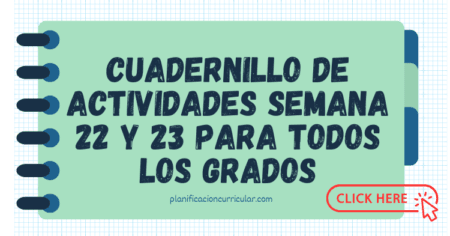 CUADERNILLO DE ACTIVIDADES SEMANA 22 Y 23 PARA TODOS LOS GRADOS ...