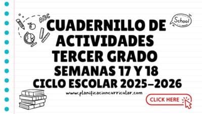 Cuadernillo de actividades tercer grado Profe Díaz semanas 17 y 18 2025 ...