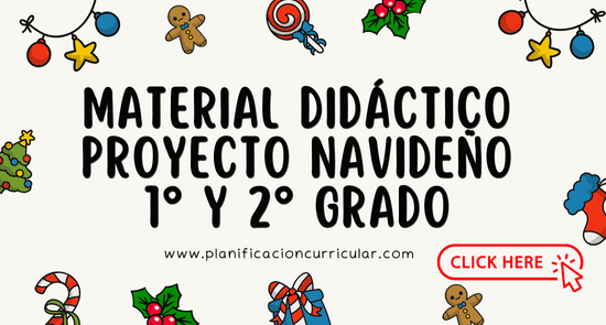 MATERIAL DIDÁCTICO PROYECTO NAVIDEÑO – 1° Y 2° GRADO | Planificacion ...